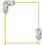 6.6FT x 5.2FT Wedding Arch Backdrop Gold Square Backdrop Stand Metal Balloon Arch Stand Rectangular Frame for Birthday Party Baby Shower Anniversary Decoration