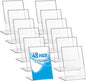 Ctosree 48 Pcs Acrylic Photo Frame L shape Slant Back Desktop Photo Frames Plastic Clear Sign Clear Acrylic Display Stand Table Top Sign for Home Office Wedding Restaurant Menu (2.5 x 3.5 Inch)
