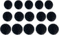 15pcs Honeycomb Balls Decorations 4'' 6'' 8'' Party Honeycomb Ball Flower Tissue Pom Poms Flower Ball Hanging Flower Balls for Baby Shower Birthday Wedding Nursery Decor(4'' 8'' 10'' Black)