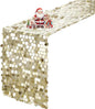 VHH Sequin Table Runner 12 x 108 inches Champagne Table Runner, Glitter Runner for Party Wedding Birthday, Party Spring Easter Rustic, Birthday Supplies Decorations (1 Pack).