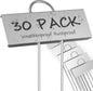 STARTOSTAR 30-Pack Metal Plant Labels Weatherproof Garden Markers,Height 10.6'', Label Area 3.5''X 1.2'' Reusable Nursery Tags for Vegetables Herb Flower Seed Greenhouse - Zinc