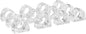Crystal Napkin Rings, Elegant Dining Table Holders for Formal & Casual Dining, Wedding Reception, Holiday Table Setting, 12 Pack