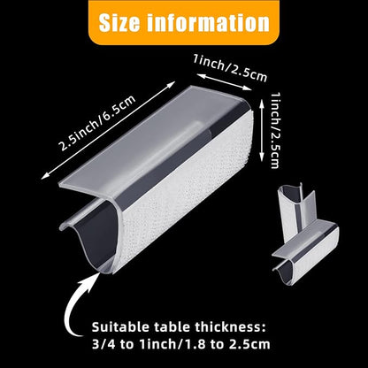 36 Pieces Table Skirting Clips Clear Tablecloth Clips for Indoor Outdoor Events Wedding Meeting Party Picnic Banquet