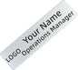 Stainless Steel Custom Silver Name Tags With Pin or Magnet Adhesive tape, Metal Personalized Customizable Name Tags,Metal Name Tag for Cops, nurses, doctors,Teachers,Employee,Workers(Silver)