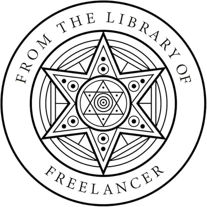 Personalized Book Embosser - Custom Library Stamp, Personal Gifts for Book Lovers, Readers, Teachers (Star-01)