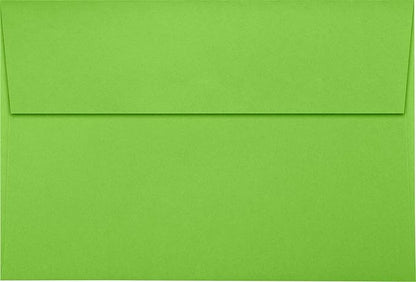 LUXPaper A10 Invitation Envelopes | Peel & Press | 6" x 9 1/2" | Limelight Green | 80lb. Text | 50 Qty