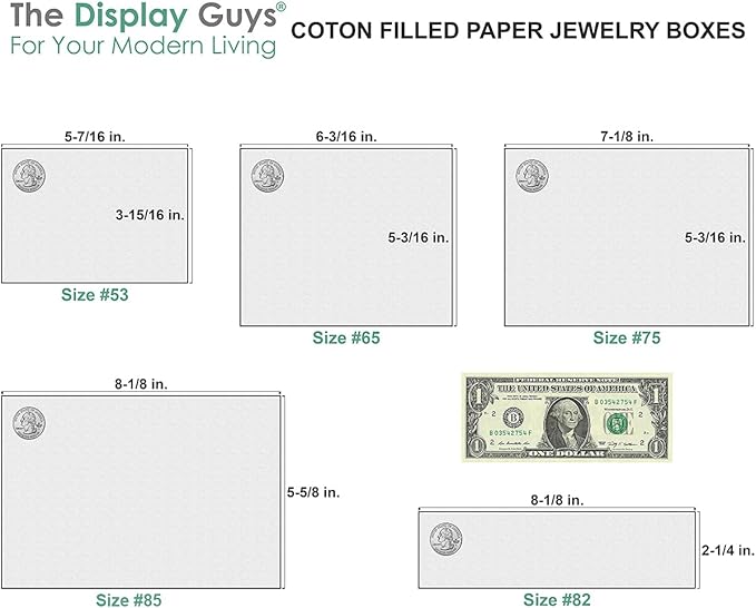 TheDisplayGuys - 25-Pack #53 Kraft Paper Cardboard Gift Boxes/Jewelry Cases w. Cotton Padding & Lid - Purple - (5.4" x 3.9" x 1.0")