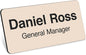 My Sign Center Magnetic Almond Black Name Tags, Personalized - 1.5x3 Inches, Durable Engravable Impact Material, Made in USA