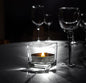 WGV 2 Inch Tea Light Votive Candle Holder, Clear, Square Cube 2”x2”, Small Tiny Bulk, Home Décor, Table Top, 24 Pcs