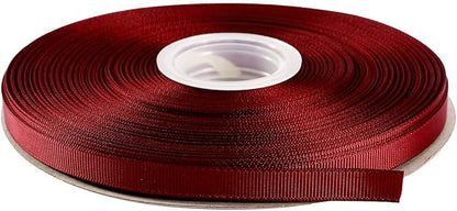 ITIsparkle 3/8" Inch Grosgrain Ribbon 50 Yards-Roll Set for Gift Wrapping Scrap Books Party Favor Hair Braids Baby Shower Decoration Cake Decoration Floral Arrangement Craft Supplies, Burgundy 277#