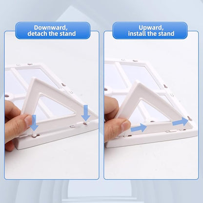 2 pcs Magnetic Dry Erase Board White Board, 8.3'' x 5.8'', Small Stand-Up or Hangable Desktop Dry Erase White Board, Mini Dry Erase Whiteboard Easel for Desk with a Marker