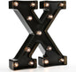 OYCBUZO Light Up Black Alphabet Marquee Letters Sign LED Marquee Number Lights Sign for Night Light Home Bar Christmas Lamp Birthday Party Wedding Decoration X