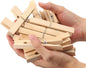 Wood Clothes Pin,Natural Birchwood Clothespins,Strong Grip,Heavy Duty Outdoor Clothes Clips for Hanging Clothes, Art, Crafts, Photo Displays,3.55 Inch,Pack of 24