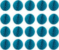 20pcs Honeycomb Flower Balls - Teal Tissue Paper Pom Poms for Birthday, Wedding & Home Decor (6inch)
