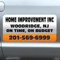 Car Magnet Signs Custom - 24"x12" (Set of 2), 30-mil Thickness with Rounded Corners (Orange)