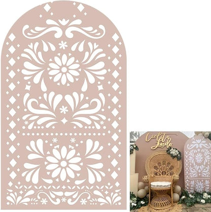 Mexico Theme Arch Stand Covers Fiesta Wedding Party Elastic Fabric Background Birthday Baptismx Baby Shower Decor Props (100x200cm(W40''H78''),G-3738)