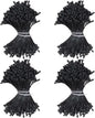HAHIYO 700Pcs 2mm Fully Black Matte Double Head Flower Stamen Pistil for Flower Making Scrapbook Decoration - Handmade Artificial Flowers Pistil Matt-Like Floral Stamens Flowers Pollen Stamen