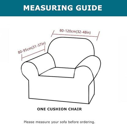 KRFOONN 2 Piece Chair Covers Printed Sofa Covers Couch Covers Washable Armchair Sofa Couch Slipcover Furniture Protector with Elastic Bottom for Living Room (Armchair, 03), Small