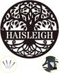 Personalized Tree of Life Metal Sign, Family Name, Custom Monogram Wall Decor, Outdoor Housewarming Gift, Wedding Gifts