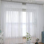 Window Ivory Sheer Curtains 130 Inches Long 2 Panels Sheer Curtain Basic Rod Pocket Panel for Bedroom Children Living Room Yard Kitchen (Ivory, 52" W x 130" L | 2 pcs)