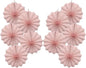 Pink Birthday Decorations,DIY Pink Paper Fans Hanging Decoration ,Party Supplies Party Fans 8in, Pink Christmas,Wedding Graduation Events Accessories 30 Color DIY Set (Baby Pink)