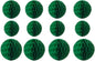 12pcs Party Honeycomb Balls Decorations - 4'' 8'' 10'' Honeycomb Tissue Pom Balls for Baby Shower, Birthday, Wedding & Nursery Wall Decor (Green)