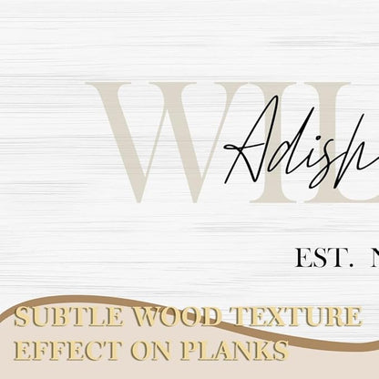 Wedding Gifts for Couples 2025, Custom Wood Sign for Bridal Shower Gift, Engagement Gift, Newlywed Gift, Personalized Last Name Sign with Established Date for Home