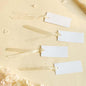 60pcs Wedding Banquet Place Cards for Table Setting.Name Table Cards .Name Cards with Off White Ribbons. Can be Used for Wedding Banquet Table Decoration and Present Tags for Parties (Beige)