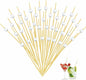 120 Pcs Glitter Ball Cocktail Picks 4.7" Drinks Fruits Hawaiian Party Food Garnish Skewer Sticks Halloween Decorations Supplies Cowboy Handmade Bamboo Toothpicks