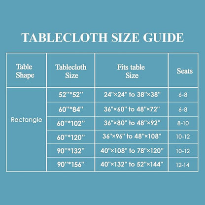 VidaFete Tablecloth 2 Pack 90*132inch Rectangle Table Cloth Polyester, Stain Wrinkle Resistant Polyester Dining Table Cover for Kitchen Dinning Party Wedding Rectangular Buffet Decoration(Royal Blue)