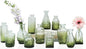 Bud Vases Set of 12,Glass Bud Vases in Bulk,Small Flower Vases for Centerpieces,Mini Vintage Vase for Wedding, Home Table Decor,Christmas,Party Decoration,Green