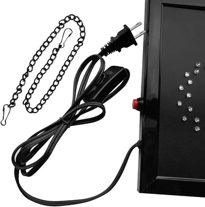 Boshen Led Open Signs Decor for Business Mart Shop Store Bar Cafe Barber ATM Now Open Sign Display On/Off Switch + Chain (2 in 1 Open Closed)