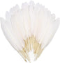 FeelfunFeather 120pcs White Goose Cochettes Feather Natural Bulk 4-6 inch 10-15cm for Wedding Party Christmas Halloween Decorations DIY Crafts