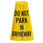 SmartSign “Do Not Park in Driveway” Bright Reflective Cone Message Sleeve, [Cone Not Included]