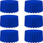 BRILLMAX 6 Pack Royal Blue Round Tablecloths 120 Inch - Circle Bulk Linen Polyester Fabric Washable Table Cloth Cover for Wedding Reception Banquet Birthday Party Buffet Restaurant