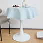 Small Round Light Blue Tablecloth 36 Inch Polyester Fabric Washable Table Cover Decorative Wrinkle Resistant Solid Color Table Cloth for Dining Party Wedding Camping
