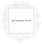 Five Star Napkins Bachelorette Quotes, White Cotton Cocktail Napkins, Beverage Napkins, Bar Napkins, Cloth Napkins, Party Napkins, Events, Holidays, Weddings, Birthdays, Disposable, 4.5" x 4.5"- (50x)