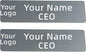 2pcs Stainless Steel Black Custom Name Tags with Pin or Magnet Adhesive Tape,Personalized Name Tags,Custom Metal Name Tag for Employee,Workers,Cops,Nurses,Doctors,Teachers(Black x 2)