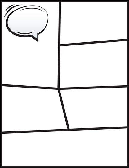 Blank Comic Book | Set of 2 | Create Your Own Comics and Cartoons with 5 Comic Templates | Blank Books for Kids | Creative Gift Idea | Road Trip Essentials