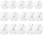 15pcs White Paper Fans Decorations - 6'', 8'', 10'' Round Tissue Honeycomb Set for Party, Birthday, Wedding Events