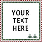 100-1000pcs Custom Stickers Merry Christmas Stickers Personalized Labels Adhesive Xmas Decorative Envelope Seals Stickers for Cards Gift Boxes(VSquare-5)