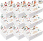 Cartoon Boxes With Lids - 3D Stand Bear Santa Claus Snowman Elk Merry Christmas Candy Boxes Kraft Paper Cookie Boxes for Gift Giving Decorations Party Small Present Box 10pcs