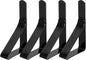 uxcell 4 Pack Tablecloth Clips, Stainless Steel Table Cloth Cover Clamps, 2.95" x 1.77" Windproof Holder Clips for Home Party Picnic Wedding Camping Dining Tables, Black