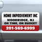 Car Magnet Signs Custom - 24"x12" (Set of 2), 30-mil Thickness with Rounded Corners (Red)