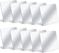 Dandat 10 Pcs Small Mirrors for Kids 6 x 6 Inch Square Shatter Proof Reflector Toddler Glass Plastic Reflector for Classroom DIY Craft Preschool Facial Expression (Classic Colors)