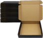 24 Pack 13x10x2 Inches Black Shipping Boxes，3 Layers Corrugated Cardboard Box, Mailer Boxes for Packaging Mailing Gifts Digest Book Giving ProductsWrap Boxes with Lids (13''x10''x2'')