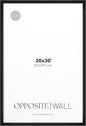 Opposite Wall - 20x30 in - Black Picture Frame - Lightweight, Versatile & Shatterproof - Wall Hanging Photo or Poster Frame - Wall Decor for Office, Gallery & Home, 51x76 cm