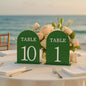 Arch Wedding Table Numbers 1-10 with Stands, 5" X 7" Double Sided Acrylic Wedding Sign Holders, Durable Non-Fading Table Number for Wedding Reception, Events, and Centerpieces