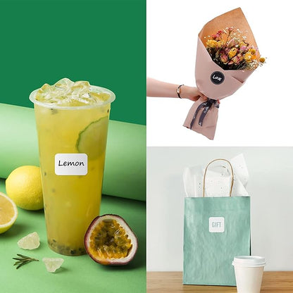 Custom Stickers Personalized Labels - Customized Stickers with Any Design Image Logo Text,Custom Thank You Label Stickers,Custom Stickers for Business Logo,100 Labels (Fancy Frame,5"x4")
