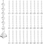 100 Pack Hanging Crystals - Clear Acrylic Prisms Pendant Ornaments for Christmas Tree, Centerpieces, Chandelier, Window & Home Decor, Ideal for Weddings, Parties Decorations (Diamond)